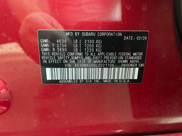 4S3BWAG66L3021106 Subaru Legacy Sport