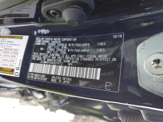 2019 LEXUS GX 460 - JTJBM7FX1K5219112