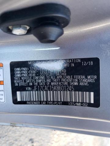 2019 SUBARU BRZ LIMITE JF1ZCAC15K8601245