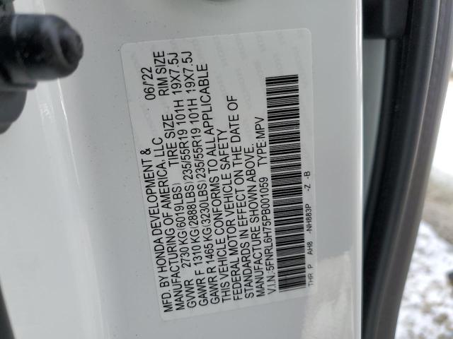 2023 HONDA ODYSSEY SP 5FNRL6H75PB001059