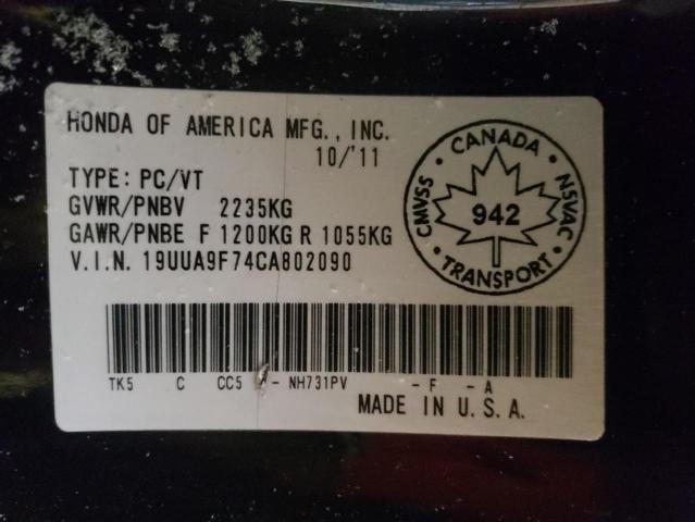 19UUA9F74CA802090 Acura TL