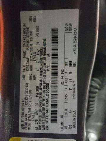 2021 FORD RANGER XL - 1FTER4FHXMLD50255