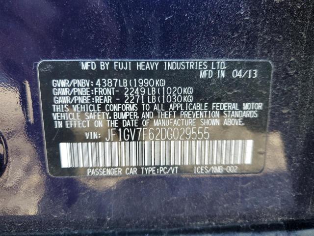 JF1GV7F62DG029555 Subaru Impreza Wrx