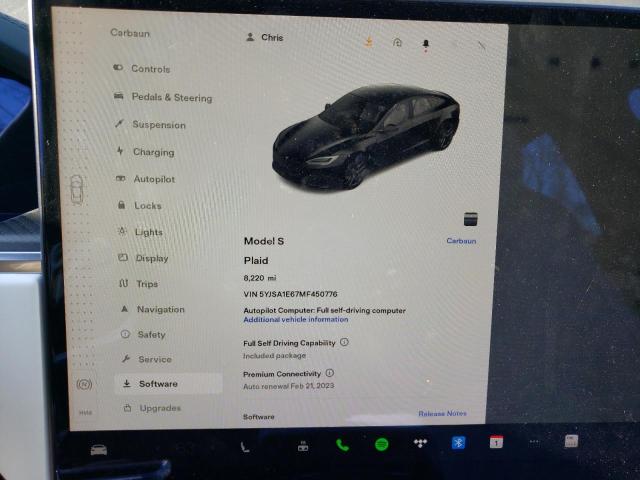2021 TESLA MODEL S - 5YJSA1E67MF450776