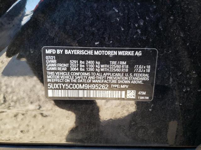 2021 BMW X3 XDRIVE3 - 5UXTY5C00M9H95262