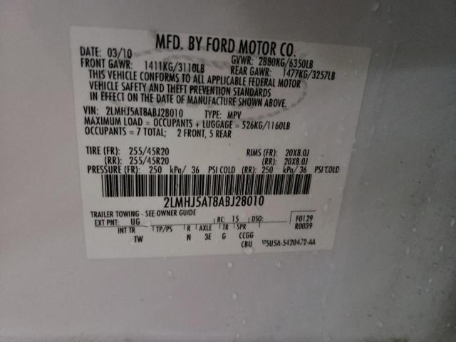 2LMHJ5AT8ABJ28010 Lincoln MKT