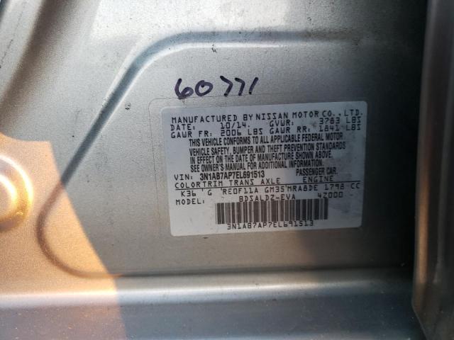 3N1AB7AP7EL691513 Nissan SENTRA S