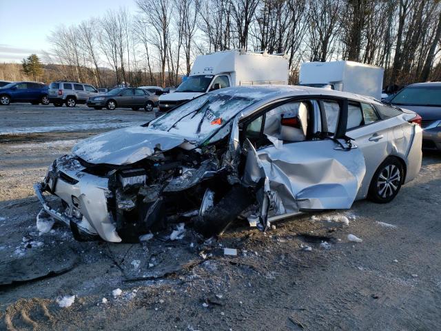 Salvage cars for sale at Candia, NH auction: 2021 Toyota Prius LE