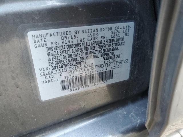 2019 NISSAN SENTRA SL - 3N1AB7AP4KL609717