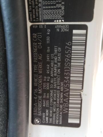 WBAAV53431JS96576 BMW 330 I