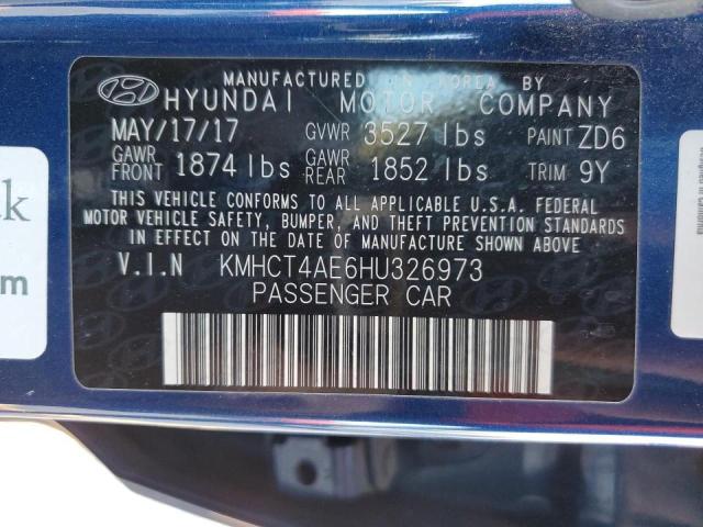 2017 HYUNDAI ACCENT SE KMHCT4AE6HU326973
