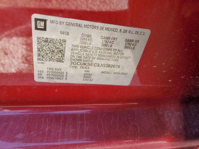 2018 CHEVROLET SILVERADO - 3GCUKSEC3JG382676