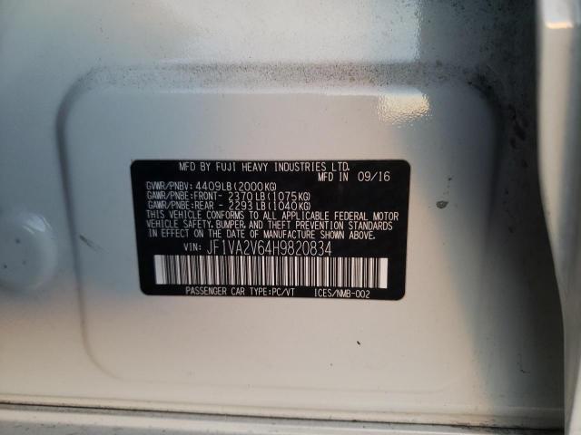 JF1VA2V64H9820834 Subaru Wrx Sti