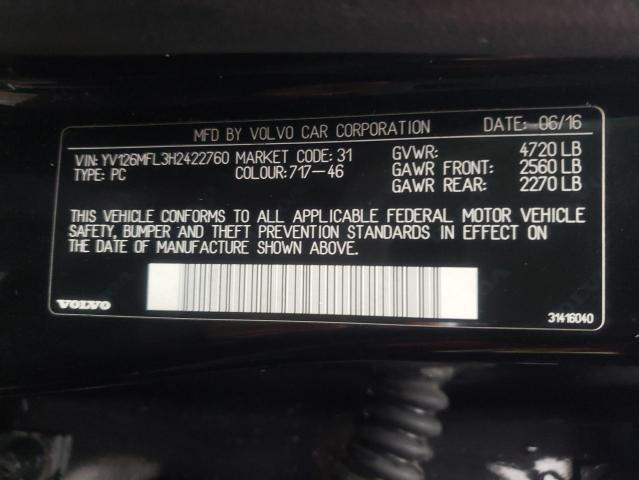 2017 VOLVO S60 - YV126MFL3H2422760