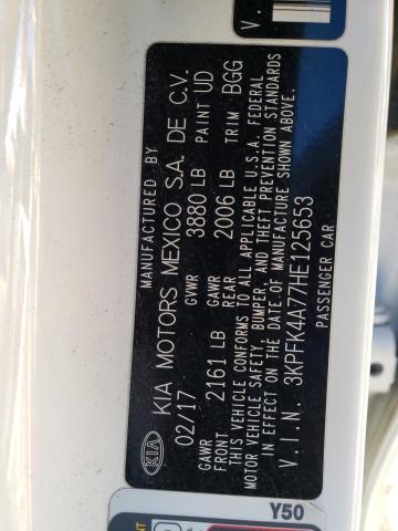 3KPFK4A77HE125653 KIA FORTE LX