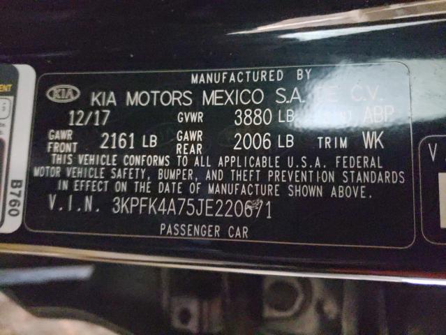 3KPFK4A75JE220671 KIA FORTE LX