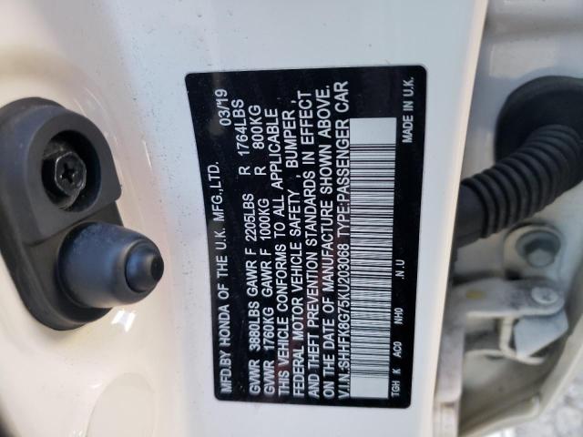 2019 HONDA CIVIC TYPE - SHHFK8G75KU203068