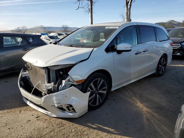 Salvage cars for sale from Copart San Martin, CA: 2018 Honda Odyssey EL