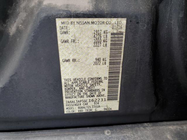 2016 NISSAN ALTIMA 2.5 - 1N4AL3AP5GC162231