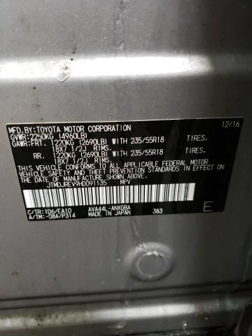 2017 TOYOTA RAV4 HV LI - JTMDJREV9HD091135