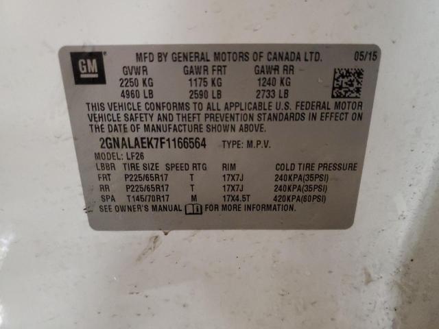 2015 CHEVROLET EQUINOX LS - 2GNALAEK7F1166564