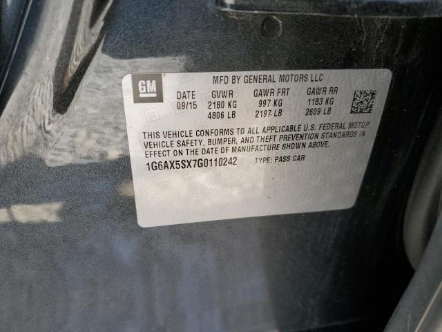 2016 CADILLAC CTS LUXURY - 1G6AX5SX7G0110242