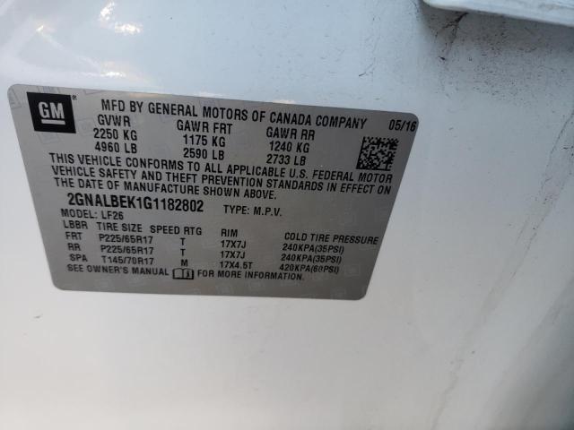 2016 CHEVROLET EQUINOX LS - 2GNALBEK1G1182802
