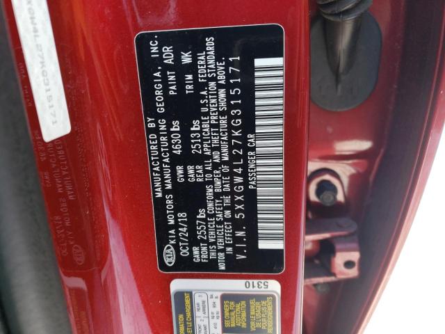 2019 KIA OPTIMA SX - 5XXGW4L27KG315171