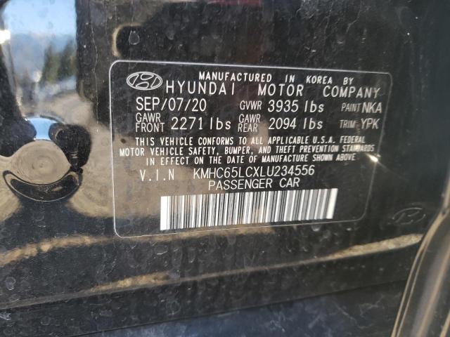 2020 HYUNDAI IONIQ BLUE - KMHC65LCXLU234556