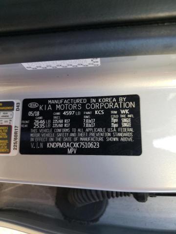 KNDPM3ACXK7510623 KIA Sportage Lx