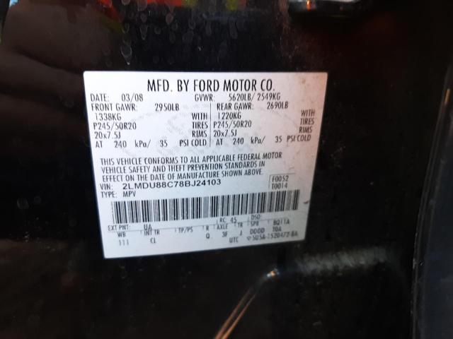 2LMDU88C78BJ24103 Lincoln MKX