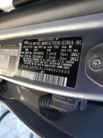 5XYRLDLC6MG020605 KIA Sorento