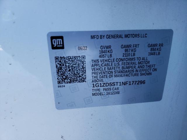 2022 CHEVROLET MALIBU LT 1G1ZD5ST1NF177296