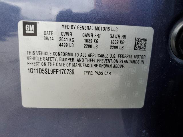2015 CHEVROLET MALIBU 2LT - 1G11D5SL9FF170739