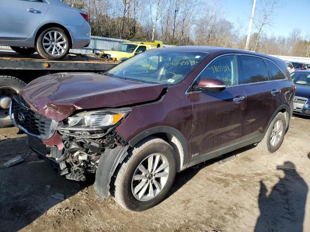 KIA Sorento salvage cars for sale: 2019 KIA Sorento LX