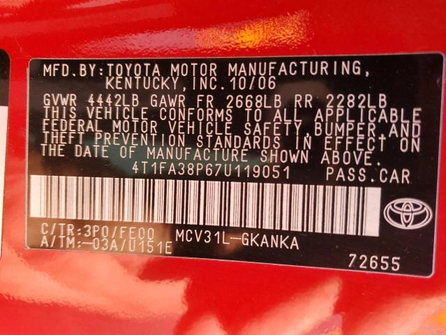 VIN 4T4BF1FK6DR331963 2013 Toyota Camry, Xle no.12