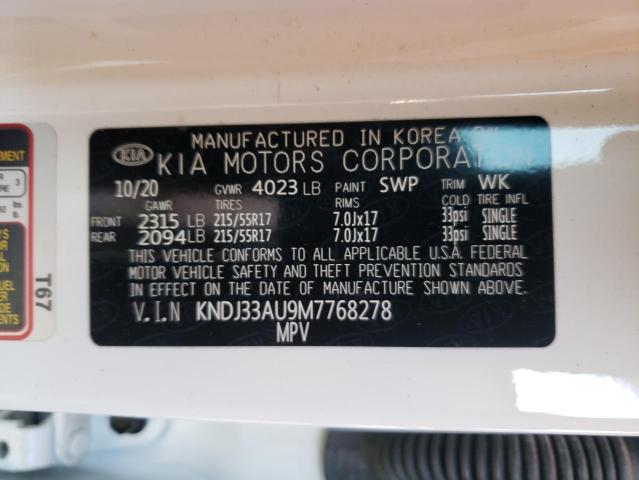 KNDJ33AU9M7768278 KIA SOUL EX