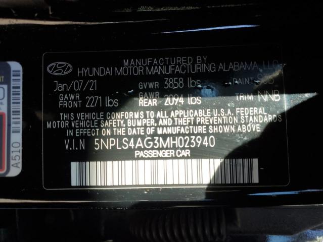 2021 HYUNDAI ELANTRA SE 5NPLS4AG3MH023940