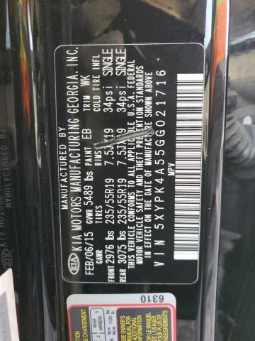 2016 KIA SORENTO SX - 5XYPK4A55GG021716