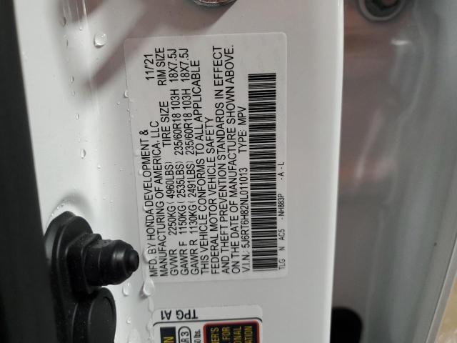 2022 HONDA CR-V EXL - 5J6RT6H82NL011013