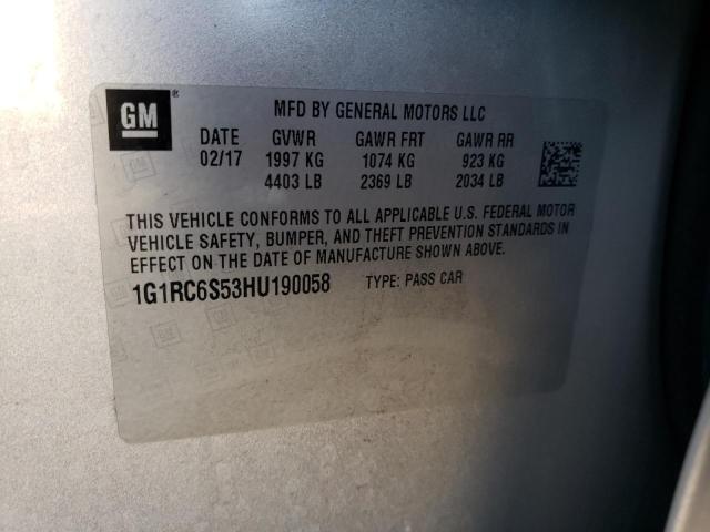 2017 CHEVROLET VOLT LT - 1G1RC6S53HU190058