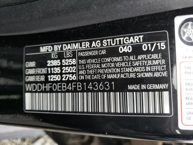 2015 MERCEDES-BENZ E 250 BLUE - WDDHF0EB4FB143631