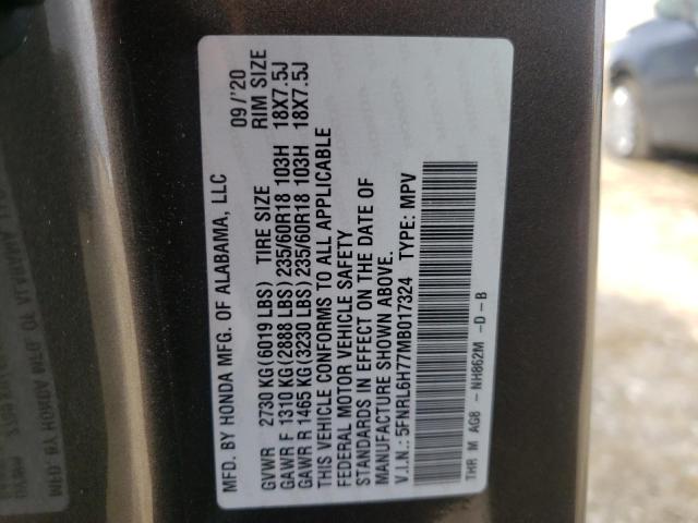 2021 HONDA ODYSSEY EX 5FNRL6H77MB017324