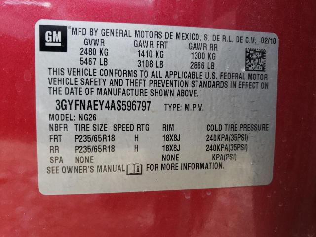 3GYFNAEY4AS596797 Cadillac SRX