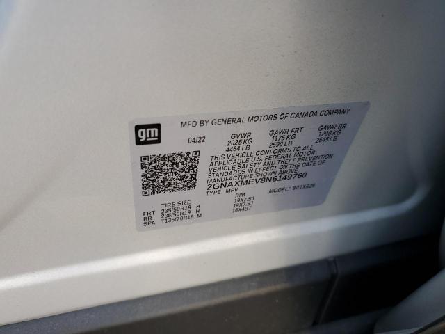 2022 CHEVROLET EQUINOX RS 2GNAXMEV8N6149760