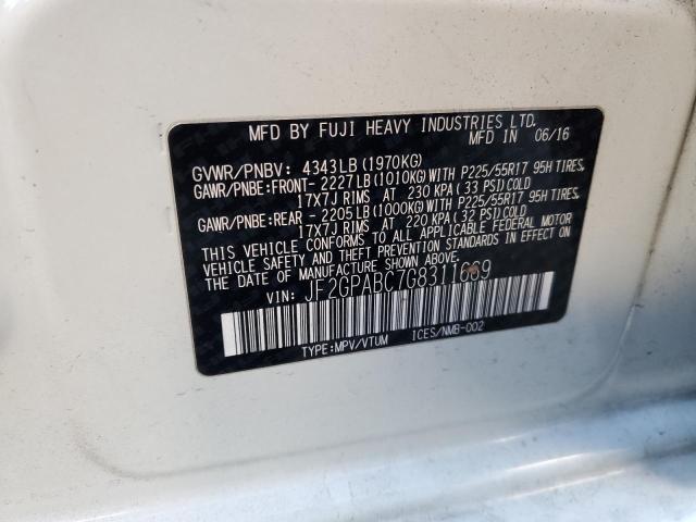 JF2GPABC7G8311669 Subaru Crosstrek Premium
