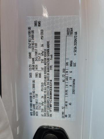 2021 FORD F150 - 1FTMF1CB6MKE83314