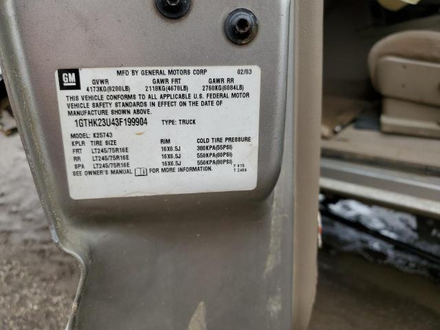 1GTHK23U43F199904 GMC Sierra K2500 Heavy Duty