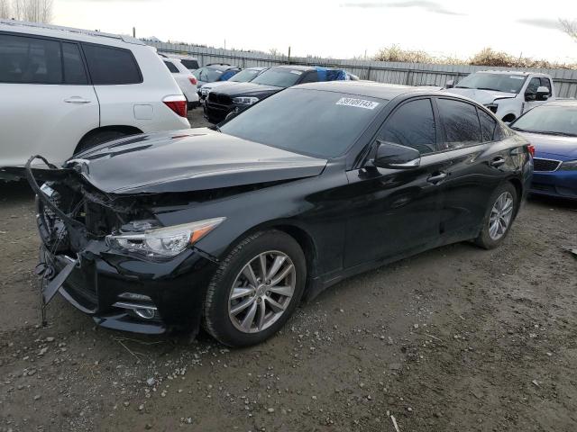 Salvage cars for sale from Copart Arlington, WA: 2014 Infiniti Q50 Base