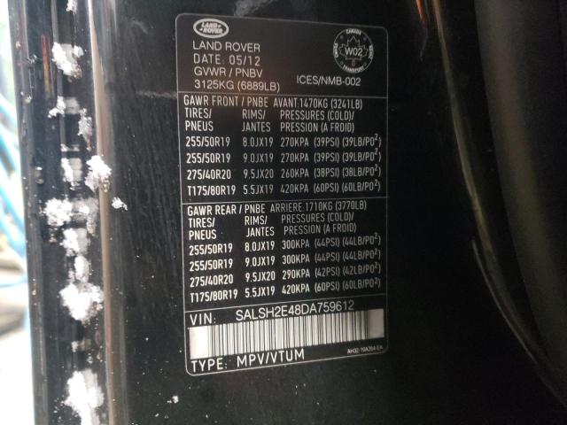 SALSH2E48DA759612 Land Rover Range Rover Sport Sc